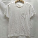 【中古】ナノ・ユニバース クルーネック ポケットTシャツ S ホワイト BA82CSS001DD メンズ nano・universe
