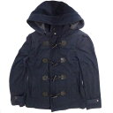 【中古】BROWNY ブラウニー ジップアップ ダッフル ジャケット フーディ M ブラック B11SS-1001 メンズ アウター