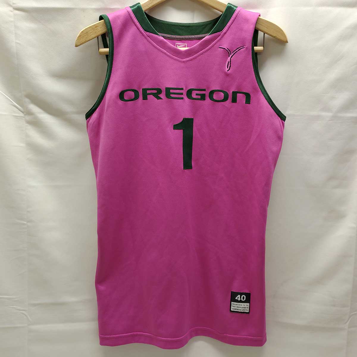 【中古】ナイキ オレゴン大学 Oregon Ducks #1 Taylor Lilley バスケットボール GAME ISSUED JERSEY ジャージ 40 NIKE