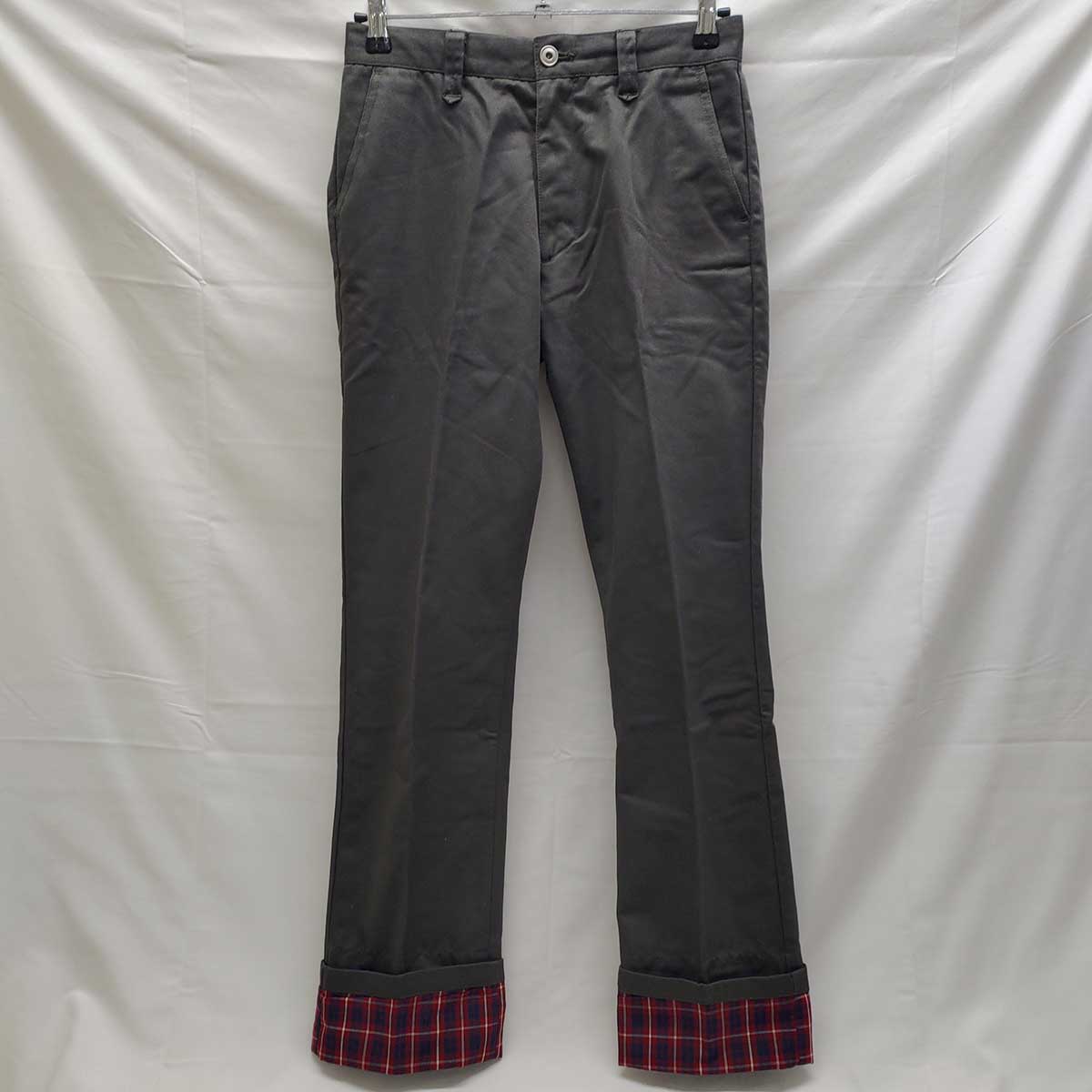 【中古】PLUS ONE ロング パンツ グレー PL-3012009 メンズ