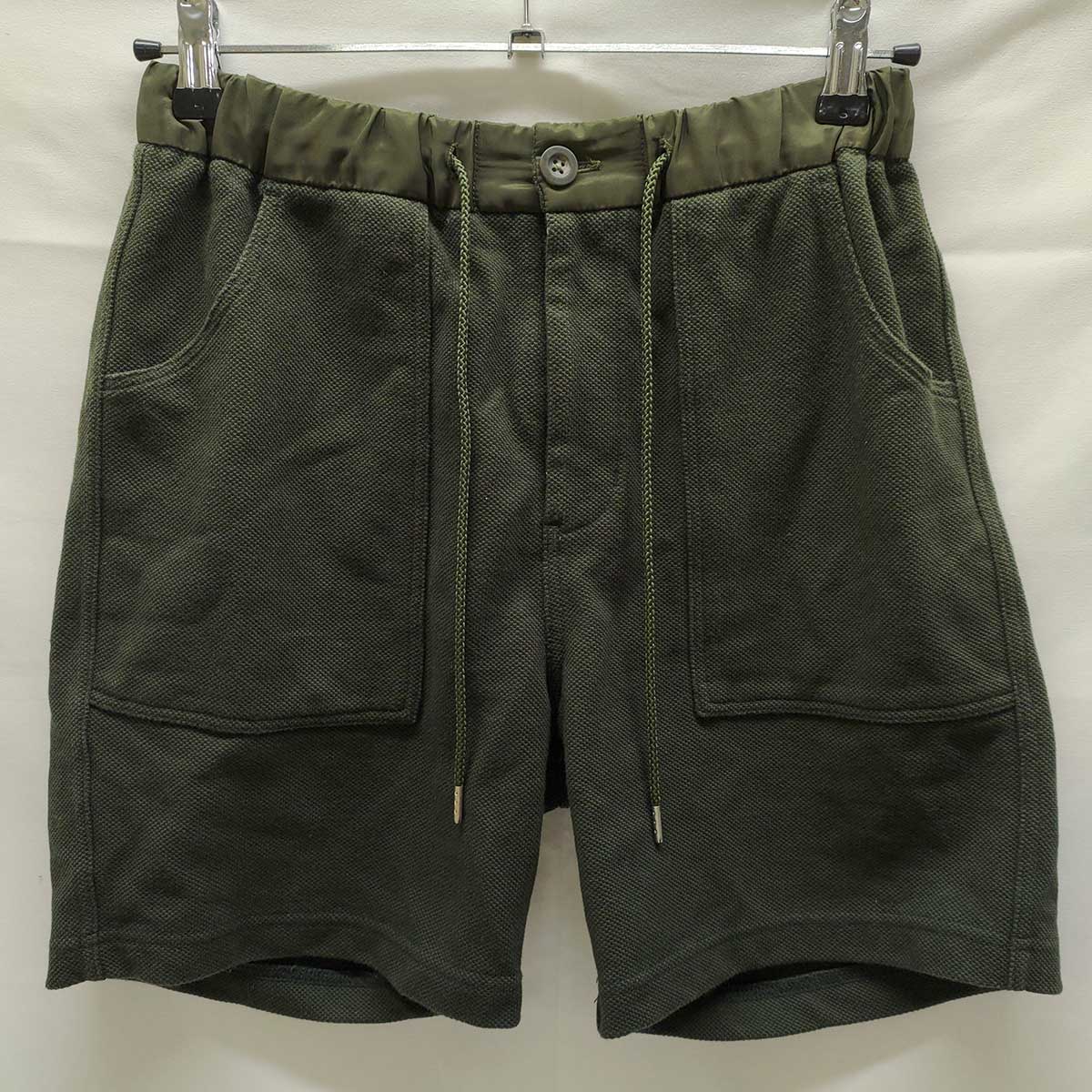 【中古】ナノ・ユニバース コットン ハーフショーツ ハーフパンツ S オリーブ 668-9128007 メンズ nano・universe