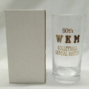 【中古】早稲田 慶応 明治 バレーボール50年記念 グラス 非売品