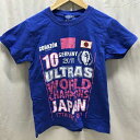 【中古】サッカー なでしこジャパン 優勝記念Tシャツ ワールドチャンピオン サイズXS レディース