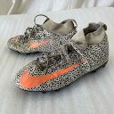 【中古】ナイキ NIKE サッカースパイク ジュニア マーキュリアル スーパーフライ 7 アカデミー CR7 HG BQ5406-180 サイズ21.5cm キ...