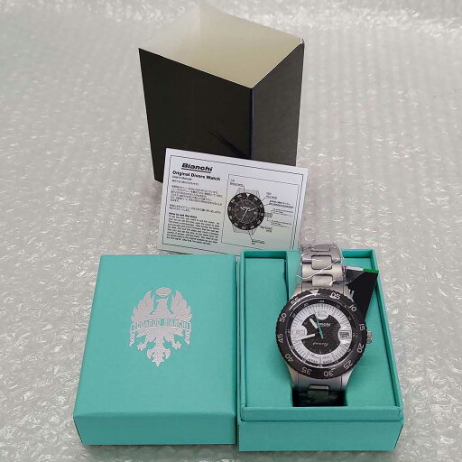 【中古・未使用品】ビアンキ BIANCHI SCUBA TX シルバー ホワイト 時計 ダイバーズウオッチ型腕時計 定価33000円 JP203ZOTWA メンズ 【中古・未使用品】ビアンキ BIANCHI SCUBA TX シルバー ホワイト 時計 ダイバーズウオッチ型腕時計 定価33000円 JP203ZOTWA メンズ