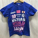 【中古】サッカー なでしこジャパン 優勝記念Tシャツ ワールドチャンピオン XS レディース