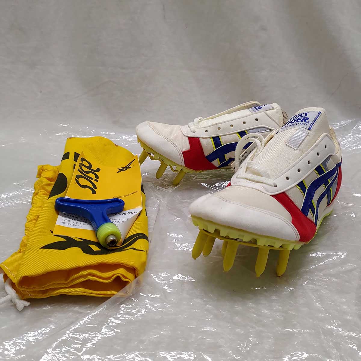 【中古】[※訳あり] ASICS TIGER アシックス タイガー タイガーパウDX TTP375 陸上スパイク サイズ23.5cm ビンテージ デッドストック レディース