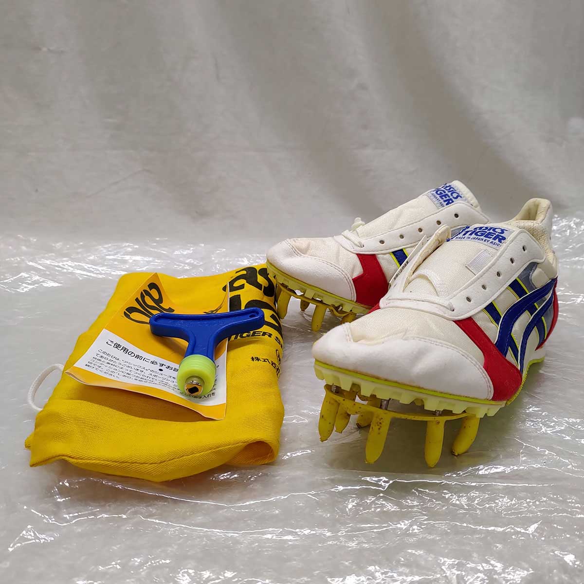 【中古】[※訳あり] ASICS TIGER アシックス タイガー タイガーパウDX TTP375 陸上スパイク サイズ23.0cm ビンテージ デッドストック レディース