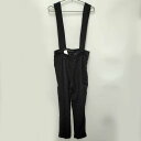 【中古・未使用品】エゴイスト サロペット オールインワン S ブラック レディース EGOIST