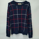 【中古】LOUXS UNION WORKS ルークスユニオンワークス ニット セーター M ネイビー メンズ