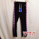 【中古・未使用品】チャンピオン Women Velour Flared Sweatpants スウェットパンツ ロングパンツ S ブラック KL001 CHAM...