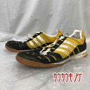 【中古】アディダス HYPER SALA ハイパーサラ 27cm ブラック イエロー 677931 ADIDAS フットサルシューズ