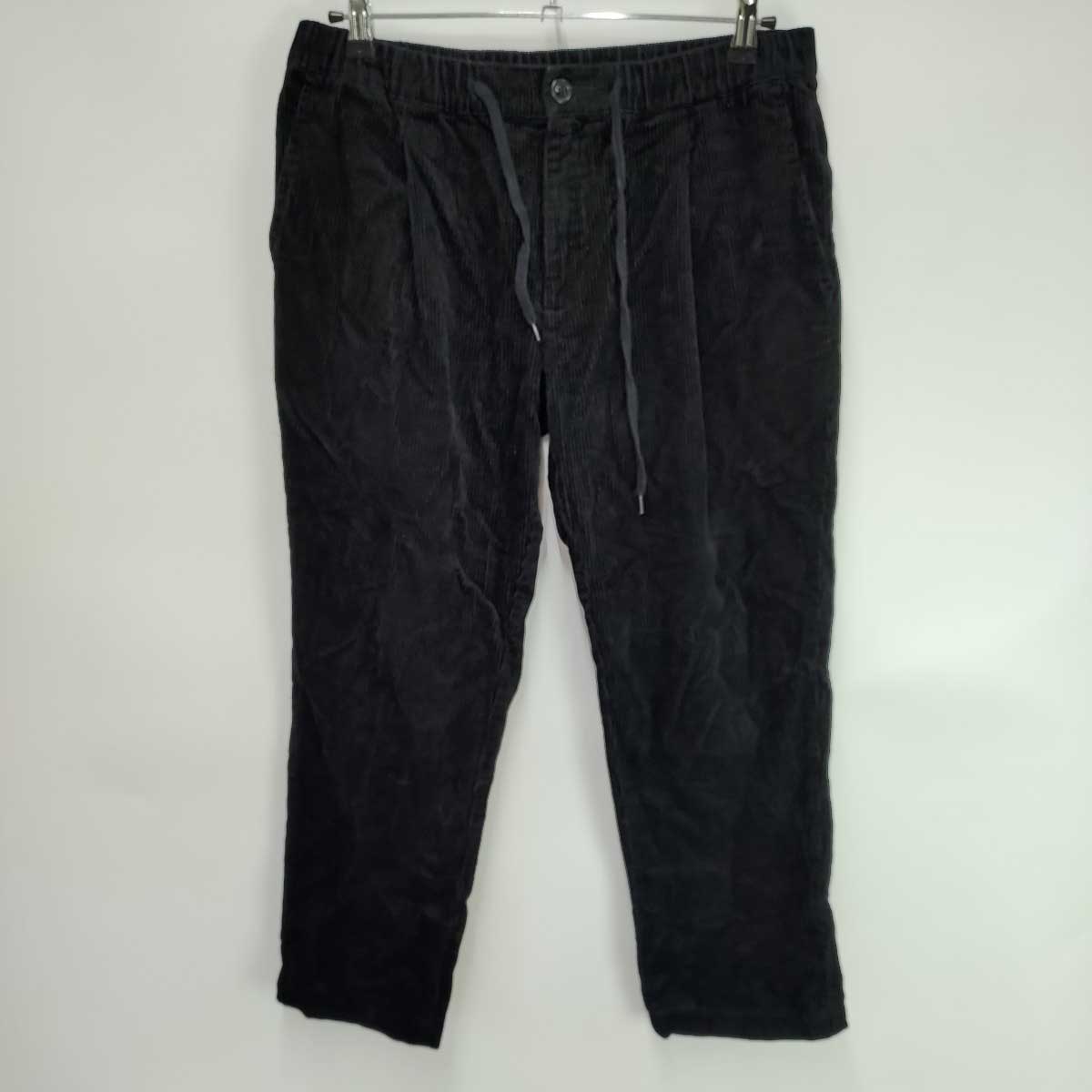 【中古】コーエン コーデュロイイージータックパンツ ブラック 7540-606-9134 メンズ coen