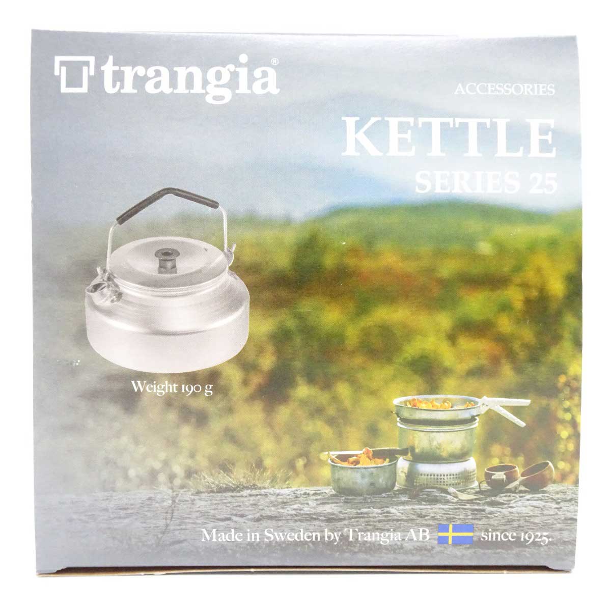 【中古・未使用品】トランギア ケトル 0.9L アルミ製 やかん TR-324 trangia ゴムチューブ着脱式