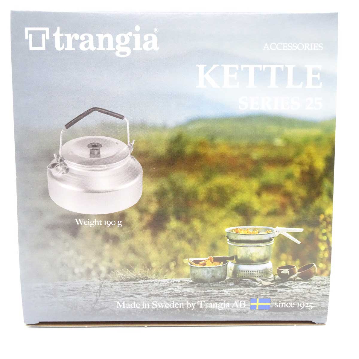 【中古・未使用品】トランギア ケトル 0.9L アルミ製 やかん TR-324 trangia ゴムチューブ着脱式