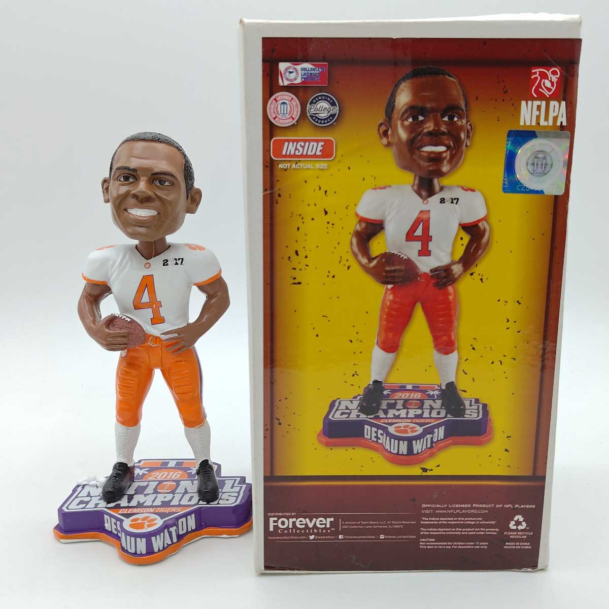 【中古】クレムソン大学タイガース NATIONAL CHAMPION バブルヘッド #4 DeSHAUN WATSON デショーン・ワ..