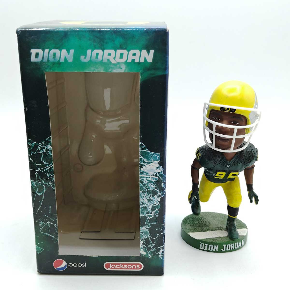 【中古】オレゴン大学 ダックス バブルヘッド #94 ディオン・ジョーダン DION JORDAN Oregon Ducks NCAA アメフト 1