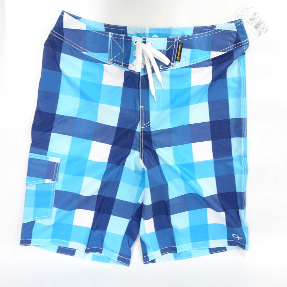 【中古・未使用品】オーシャンパシフィック サーフパンツ スイムショーツ 海パン OP サイズ33 ブルー 512405 メンズ Ocean Pacific