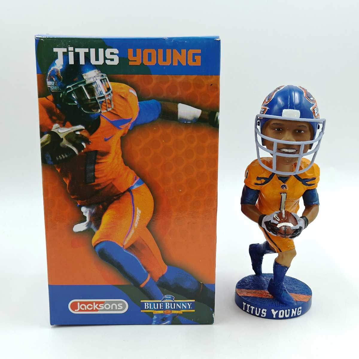 【中古】ボイシ州立大学ブロンコス バブルヘッド #1 TITUS YOUNG タイタス・ヤング Boise State Bronco..