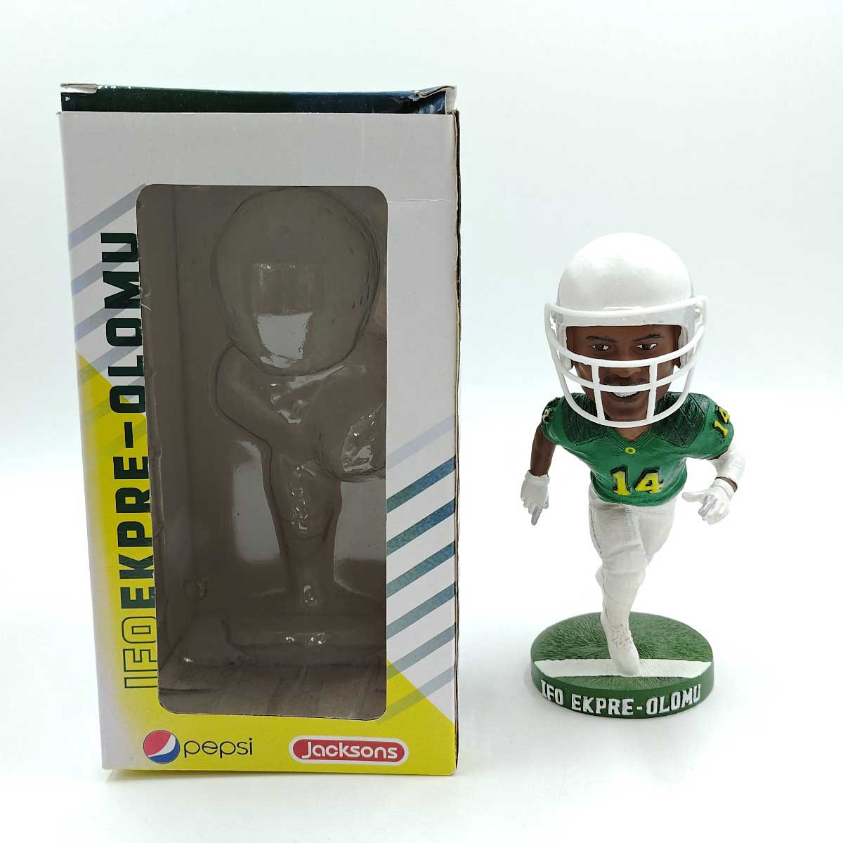 【中古】オレゴン大学 ダックス バブルヘッド #14 IFO EKPRE-OLOMU イフォ エクプレ オロム Oregon Ducks NCAA アメフト 1