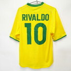 【中古】ナイキ サッカー ブラジル代表 2000 ユニフォーム ホーム #10 リバウド S NIKE