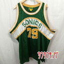 【中古】TEAM SHOP SONICS シアトルスーパーソニックス ユニフォーム #79 メンズ バスケットウェア NBA
