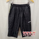 【中古】アンブロ play umbro ライトインシュレーション ピステパンツ 7分丈 ブラック サイズS スポーツ/フットサル/サッカーウェア UMBRO