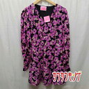 【中古・未使用品】ケイト・スペード フローラル シフォン ドレス 花柄 ワンピース 2 NJMUA950 レディース kate spade