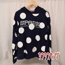 【中古】スパッツィオ スウェット パーカー ジャケット 長袖 L ネイビー メンズ Spazio サッカー フットサル ウェア