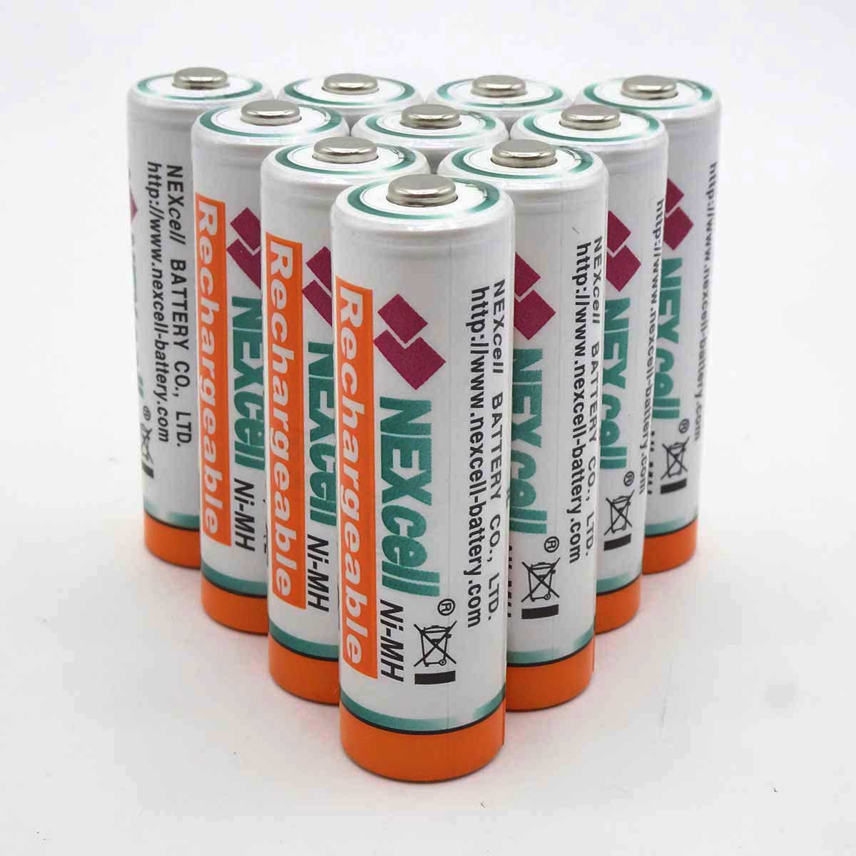【中古】[10本セット] NEXcell ネクセル 2600mAh 単3ニッケル水素充電池
