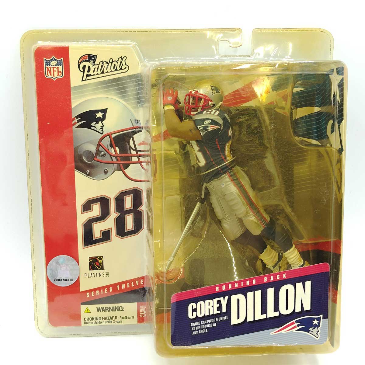 【中古】マクファーレントイズ NFL ニューイングランドペイトリオッツ コーリー ディロン フィギュア Patriots Corey…