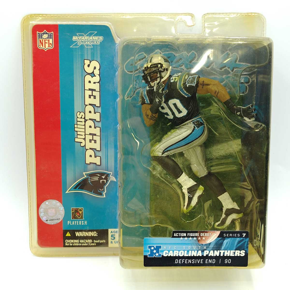 【中古】マクファーレントイズ NFL カロライナパンサーズ ジュリアス ペッパーズ フィギュア Carolina ..