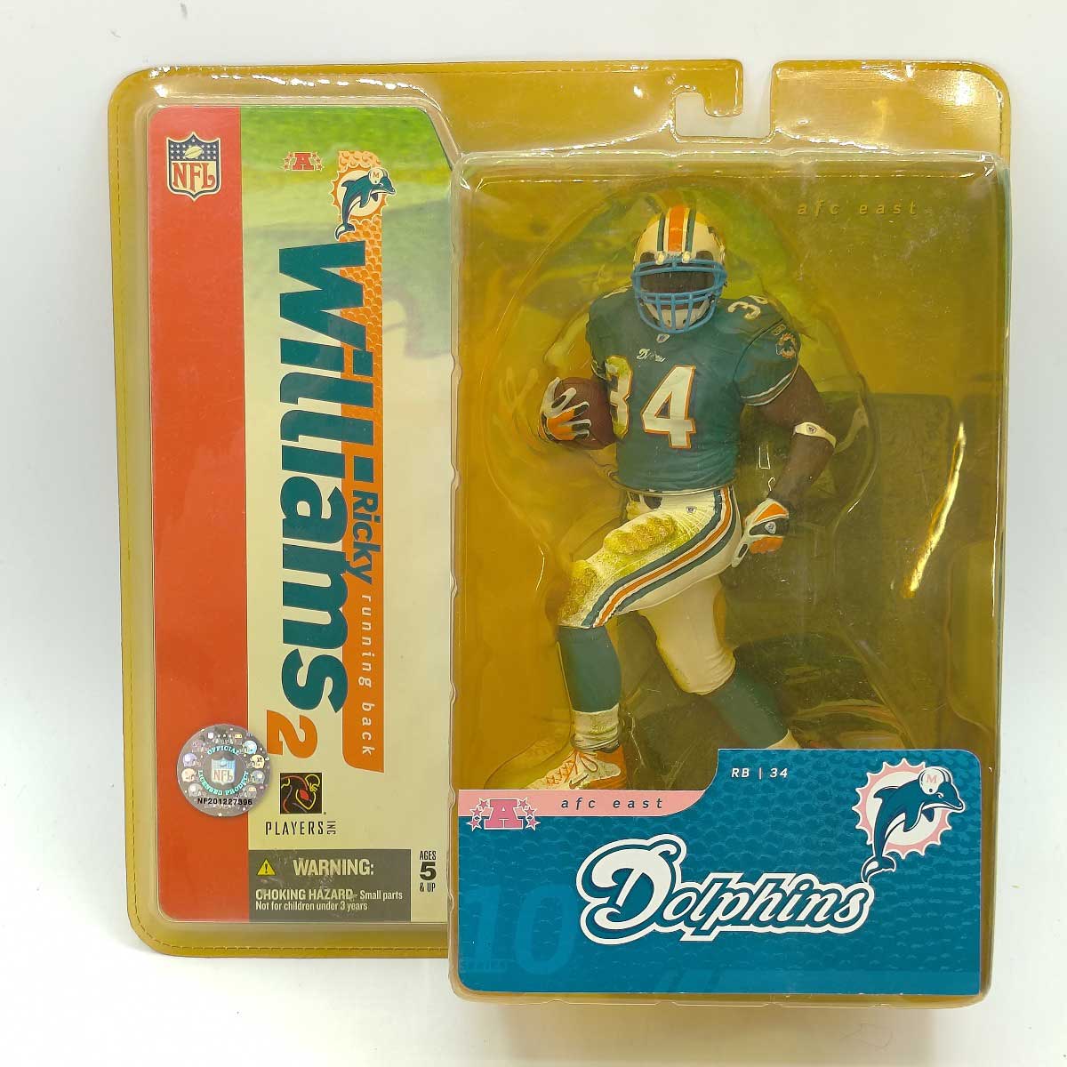 【中古】マクファーレントイズ NFL マイアミドルフィンズ リッキー ウィリアムズ フィギュア Miami Dol..