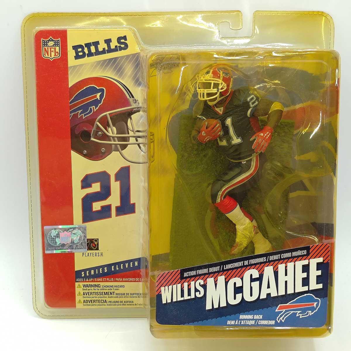 【中古】マクファーレントイズ NFL バッファロービルズ ウィリス マクガヒー フィギュア Buffalo Bills Willis McGahee