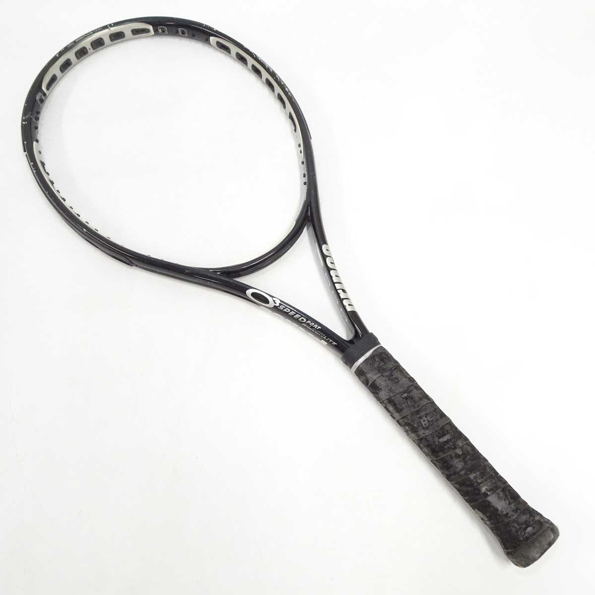 【中古】[ジャンク(ひび割れ)] プリンス O3 SPEED PORT BLACK LITE テニスラケット オースリー スピー..