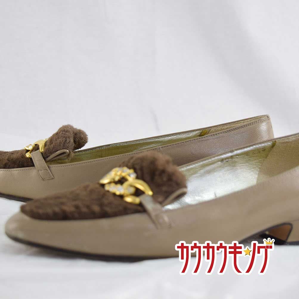 【中古】MEDA SPORT メダ パンプス 22.5cm ブラウン レディース