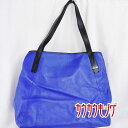 【中古】At.COULEUR アーテクルール レザー トートバッグ ブルー