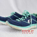 【中古】スケッチャーズ Skechers テニスシューズ FLEX SOLE 22cm ネイビー