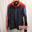 【中古】SPICE ISLAND ナイロンジャケット L ブラック ブルー レッド メンズ