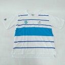 【中古】ゴレアドール 半袖 天竺ボーダープリント胸切替 オーバーサイズ Tシャツ S GD-081 ユニセックス goleador フットサル サッカー