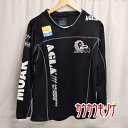 【中古】アグラ AGLA 長袖 インナー S ブラック スポーツ サッカー フットサル