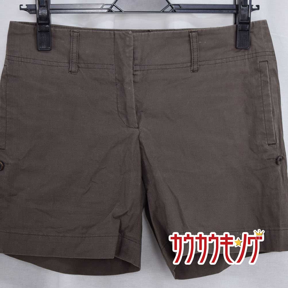 【中古】セオリー ハーフパンツ レディース ウエスト約36cm×股上約24cm×股下約13cm 2 ブラウン Theory