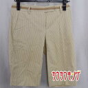 【中古】プラステ ハーフパンツ ストライプ サイズ0 ベージュ レディース PLST