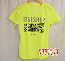 【中古】ナイキ 名古屋マラソン 2016 Tシャツ S イエロー レディース NIKE