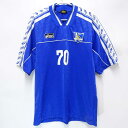 【中古】東海大学 サッカー部 ユニフォーム アウェイ 半袖 #70 LL メンズ アシックス製 支給品