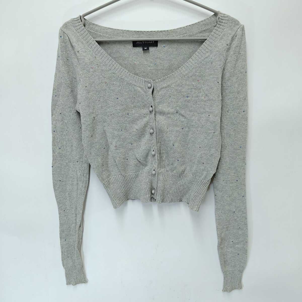 【中古】ジル スチュアート トップス ニット カーディガン M グレー レディース JILL STUART