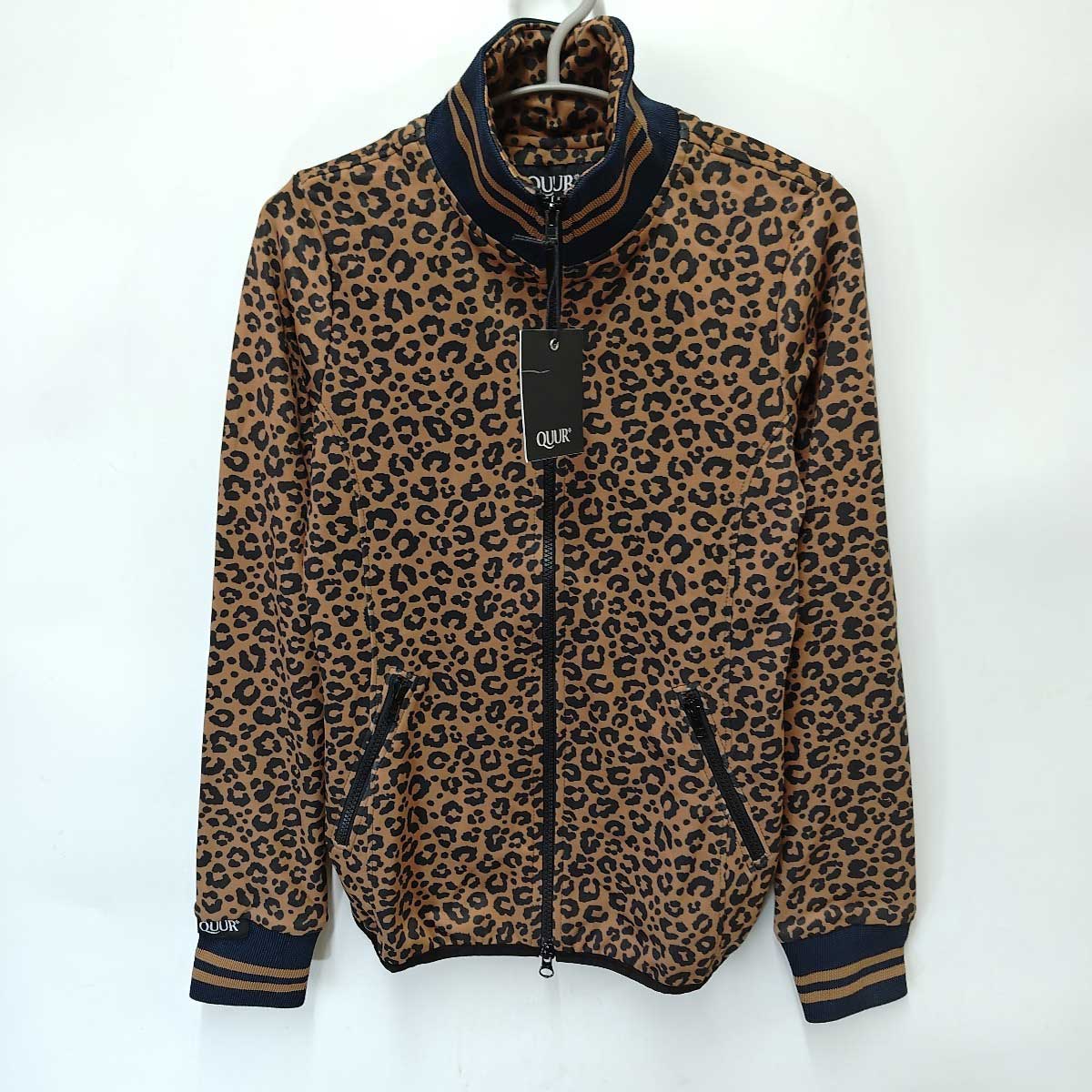 【中古・未使用品】QUUR BENJA ジップアップ ライディング ジャケット ジャージ S ブラウン レディース 乗馬 馬術