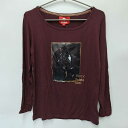 【中古】RED HORSE GRANDE 長袖 Tシャツ ライディングシャツ ロングスリーブ ストレッチ S ダークレッド レディース 乗馬 馬術