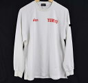 【中古】アシックス 帝京高校 サッカー部 長袖プラクティスシャツ 選手支給品 高校サッカー トレーニングウェア L asics