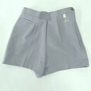 【中古】バタフライ タマス ステッチ セブンショーツ 卓球 ウェア ハーフパンツ S グレー レディース Butterfly ジュニア